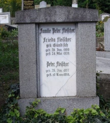 Fleischer Peter 1897-1966 Guendisch frieda 1900-1939 Grabstein